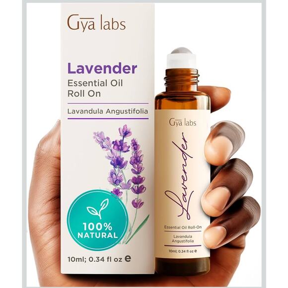 Gya Labs Lavender Essential Oil Roll-on .34 fl oz. 10ml NEW - Picture 2 of 4